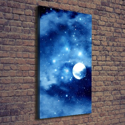 Quadro su tela canvas verticale Luna piena