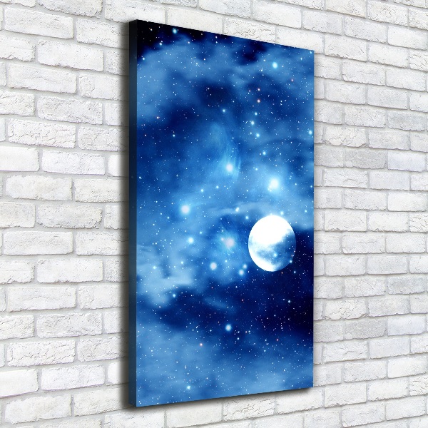 Quadro su tela canvas verticale Luna piena