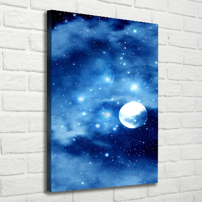 Quadro su tela canvas verticale Luna piena