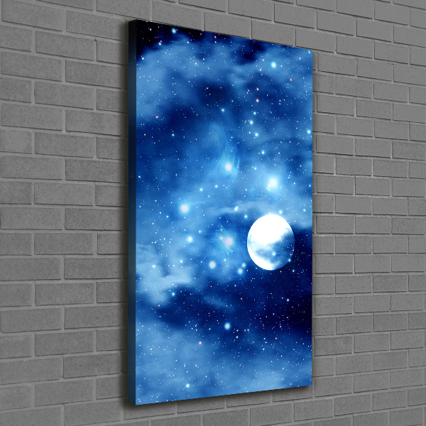 Quadro su tela canvas verticale Luna piena