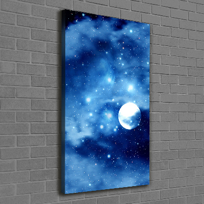 Quadro su tela canvas verticale Luna piena