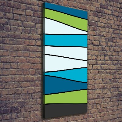 Stampa quadro su tela verticale Strisce colorate