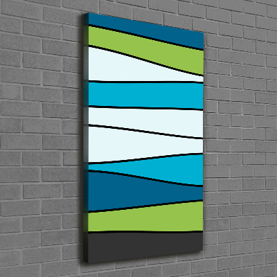 Stampa quadro su tela verticale Strisce colorate
