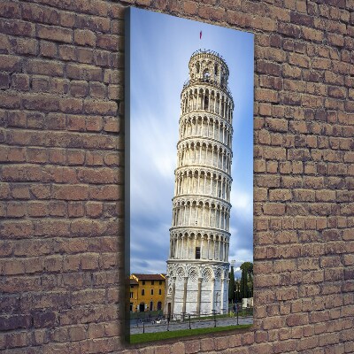 Quadro foto su tela verticale Torre Pendente di Pisa