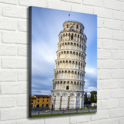 Quadro foto su tela verticale Torre Pendente di Pisa