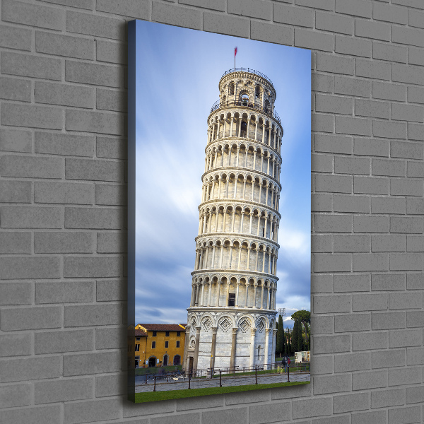 Quadro foto su tela verticale Torre Pendente di Pisa
