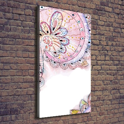 Quadro foto su tela verticale Modello astratto