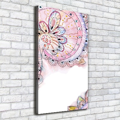 Quadro foto su tela verticale Modello astratto