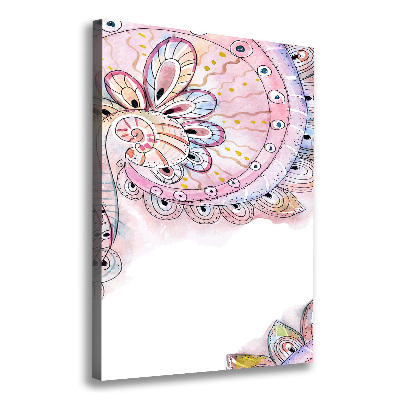 Quadro foto su tela verticale Modello astratto