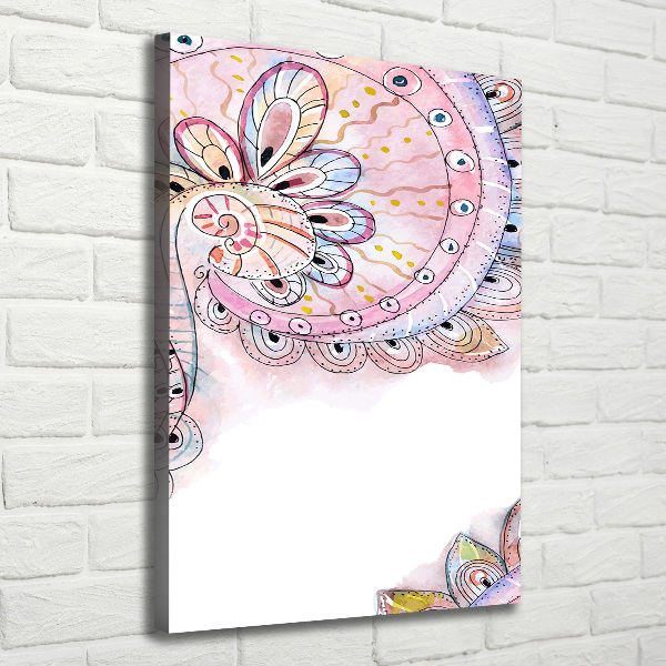 Quadro foto su tela verticale Modello astratto