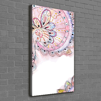 Quadro foto su tela verticale Modello astratto