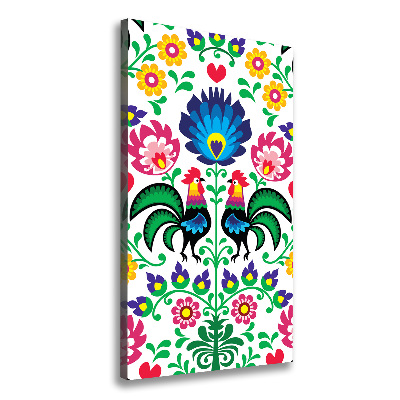 Quadro foto su tela verticale Modello etnico