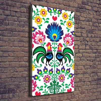 Quadro foto su tela verticale Modello etnico