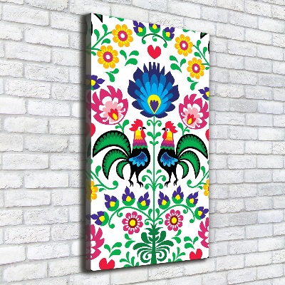 Quadro foto su tela verticale Modello etnico