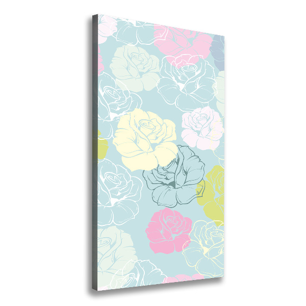 Quadro su tela canvas verticale Rose