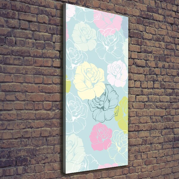 Quadro su tela canvas verticale Rose