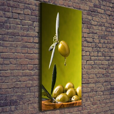 Quadro su tela canvas verticale Olio d'oliva