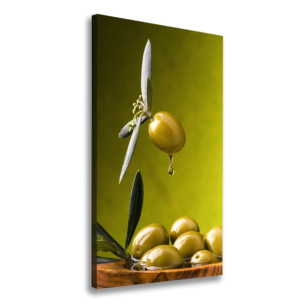 Quadro su tela canvas verticale Olio d'oliva