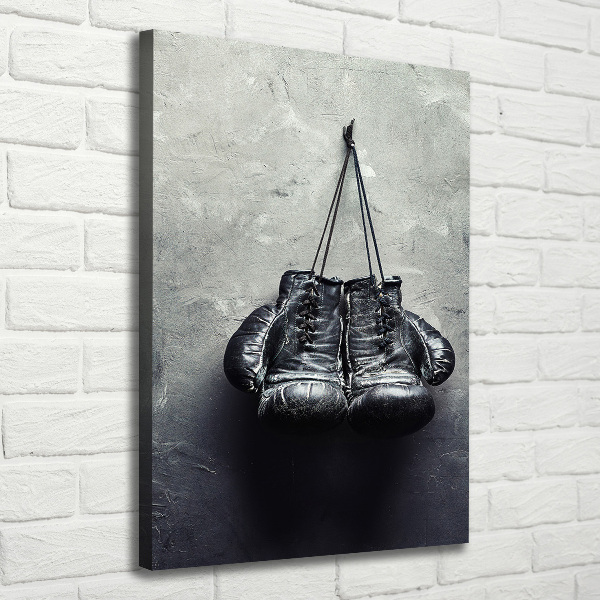 Quadro su tela canvas verticale Guantoni da boxe