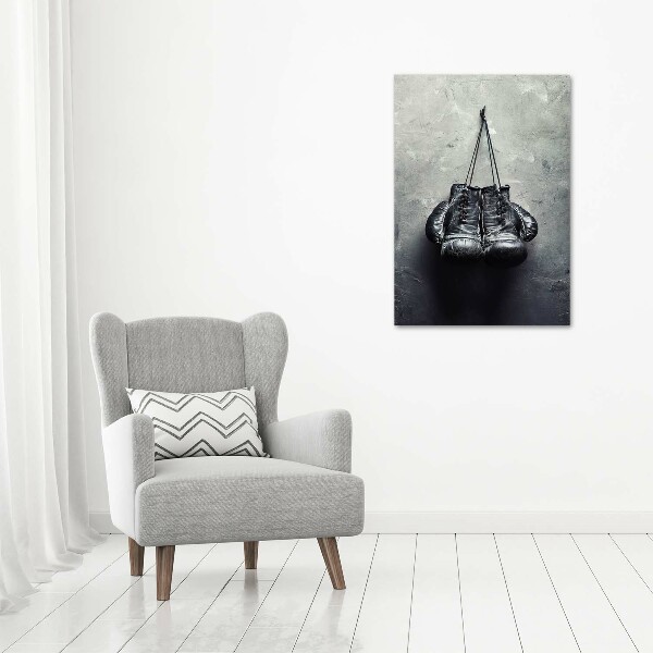 Quadro su tela canvas verticale Guantoni da boxe