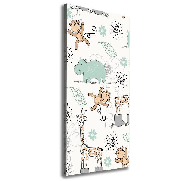 Stampa quadro su tela verticale Animali dell'Africa