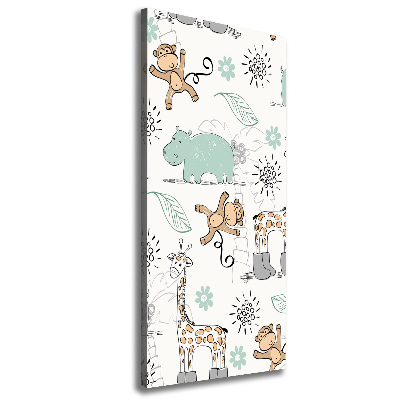 Stampa quadro su tela verticale Animali dell'Africa