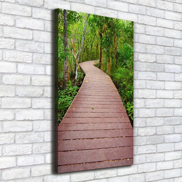Quadro su tela canvas verticale Sentiero nella giungla