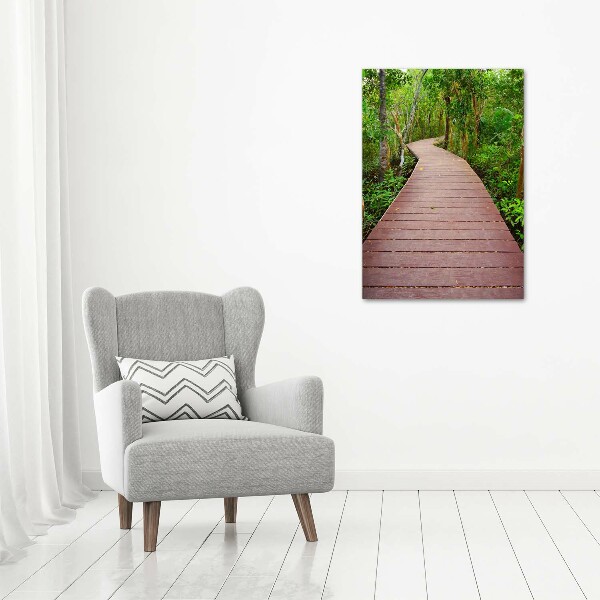 Quadro su tela canvas verticale Sentiero nella giungla