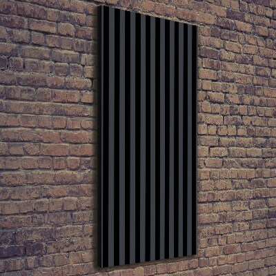 Stampa quadro su tela verticale Strisce nere e grigie