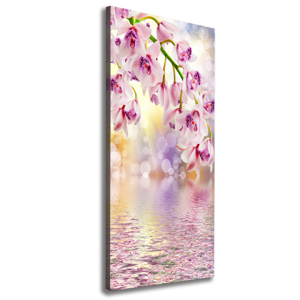 Quadro su tela canvas verticale Orchidea