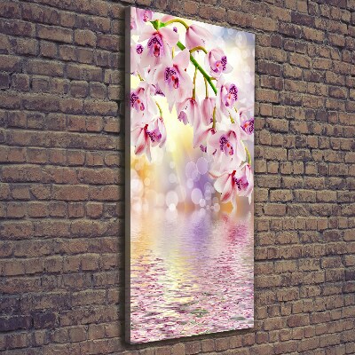 Quadro su tela canvas verticale Orchidea