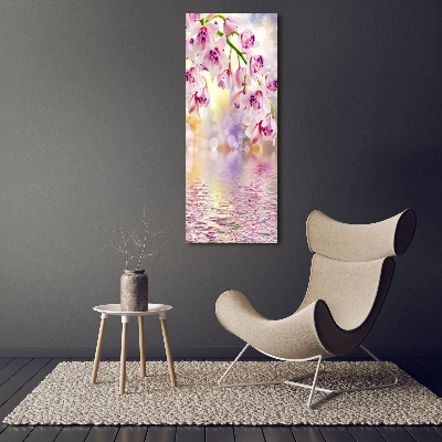 Quadro su tela canvas verticale Orchidea