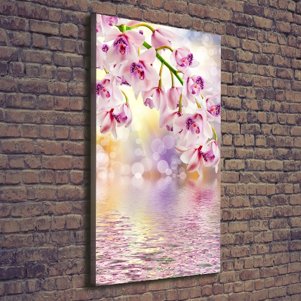 Quadro su tela canvas verticale Orchidea