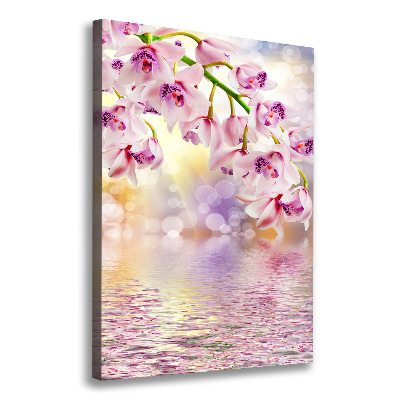 Quadro su tela canvas verticale Orchidea