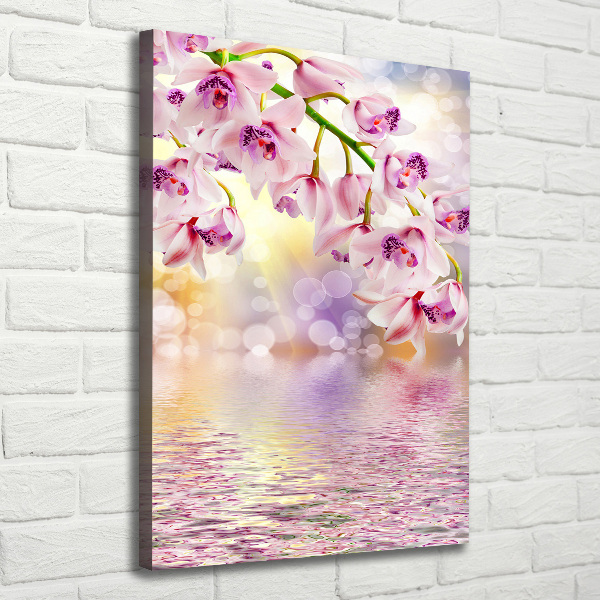 Quadro su tela canvas verticale Orchidea