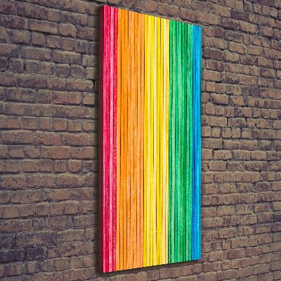 Stampa quadro su tela verticale Strisce colorate