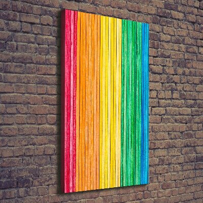 Stampa quadro su tela verticale Strisce colorate