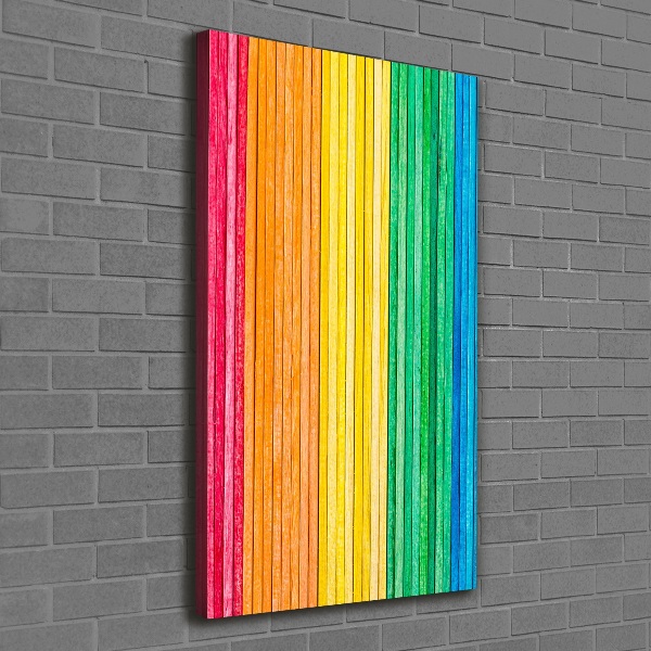 Stampa quadro su tela verticale Strisce colorate