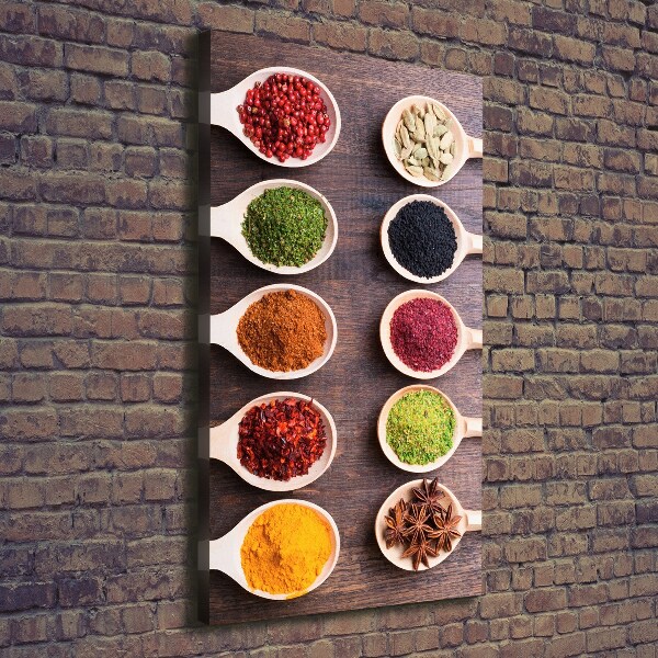 Quadro foto su tela verticale Spezie