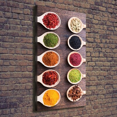 Quadro foto su tela verticale Spezie