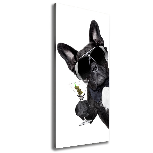 Stampa quadro su tela verticale Torta con martini