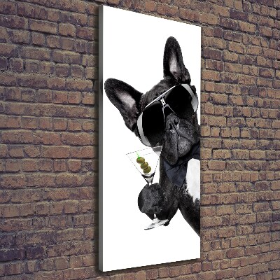 Stampa quadro su tela verticale Torta con martini