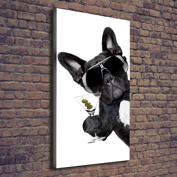 Stampa quadro su tela verticale Torta con martini