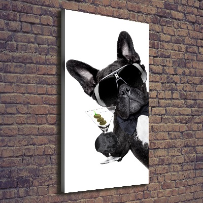 Stampa quadro su tela verticale Torta con martini