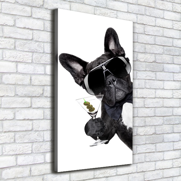 Stampa quadro su tela verticale Torta con martini