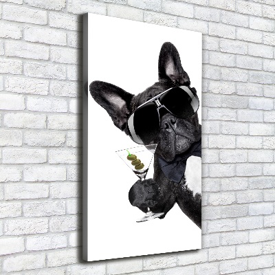 Stampa quadro su tela verticale Torta con martini