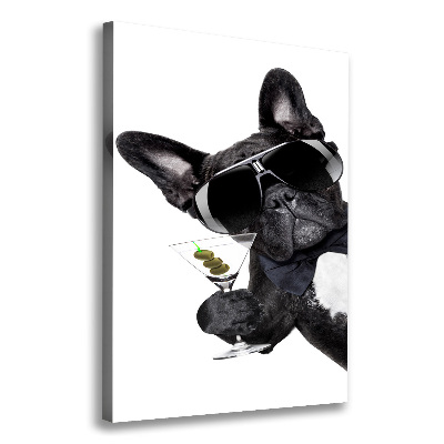 Stampa quadro su tela verticale Torta con martini