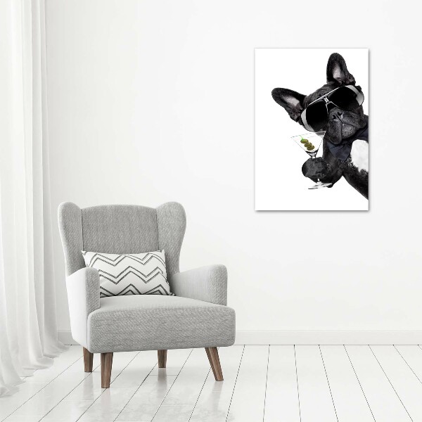 Stampa quadro su tela verticale Torta con martini