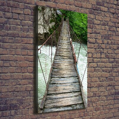 Quadro foto su tela verticale Ponte sospeso