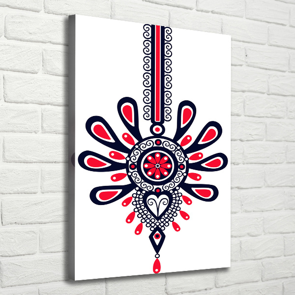 Quadro foto su tela verticale Modello popolare polacco